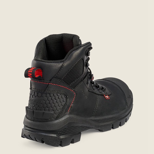 Red Wing Mens Crv™ - 6-inch Waterproof Toe - Safety Boots Black - 5741XKZOS